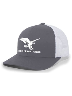 Flying Eagle Mens Embroidered Mesh Back Trucker Hat Baseball Cap