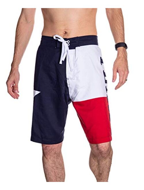 Calhoun Men's State Flag Swim Board Shorts