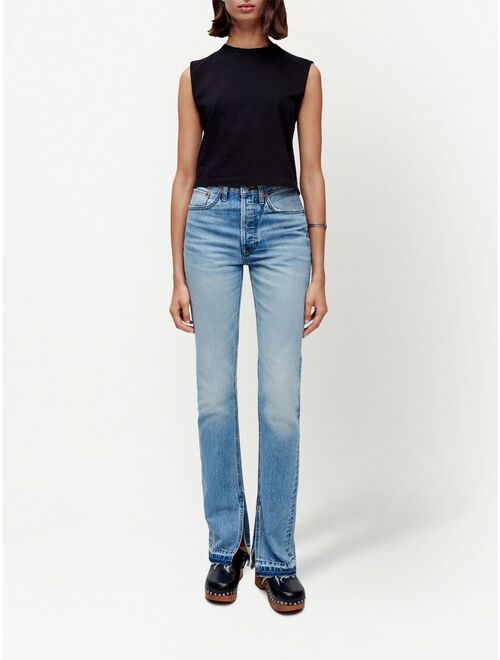 RE/DONE high-rise light wash jeans