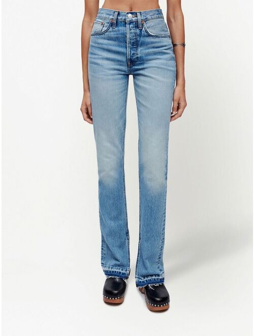 RE/DONE high-rise light wash jeans