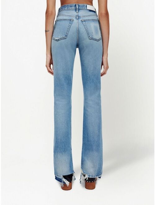 RE/DONE high-rise light wash jeans