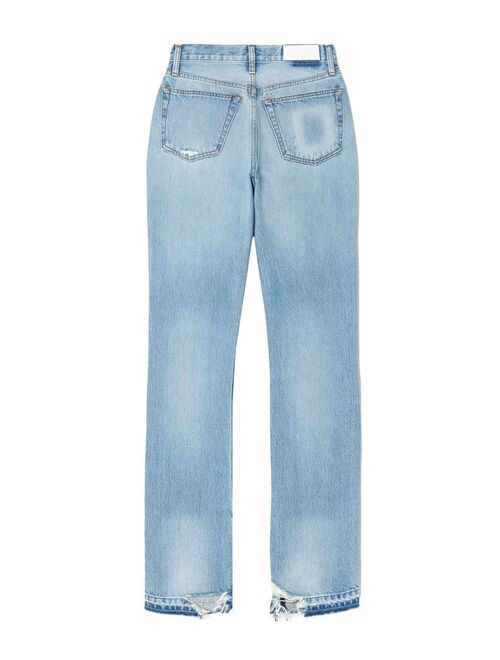 RE/DONE high-rise light wash jeans