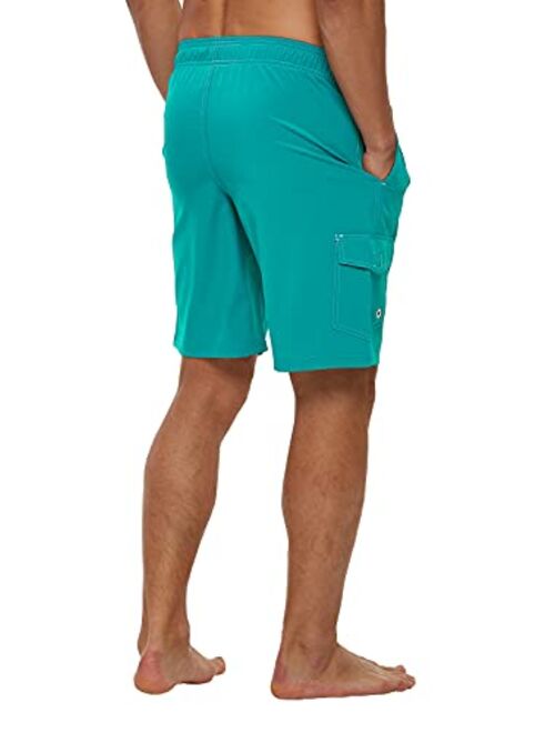 yuyangdpb Men's Swim Trunks 9" Quick Dry Swim Shorts with Mesh Lining Beach Board Shorts