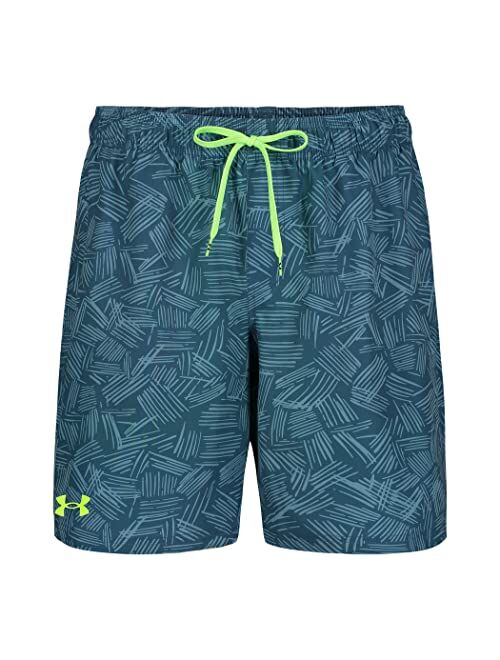 Under Armour Men's Standard Compression Lined Volley, Swim Trunks, Shorts with Drawstring Closure & Elastic Waistband