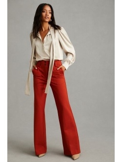 The Naomi Ponte Wide-Leg Flare Pants by Maeve