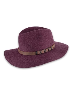 Women's Soho Felt Wide Brim Hat