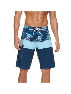 LETSHOLIDAY Mens Swim Trunks Quick Dry Swimwear Beach Shorts with Side Pockets