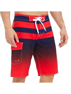 LETSHOLIDAY Mens Swim Trunks Quick Dry Swimwear Beach Shorts with Side Pockets