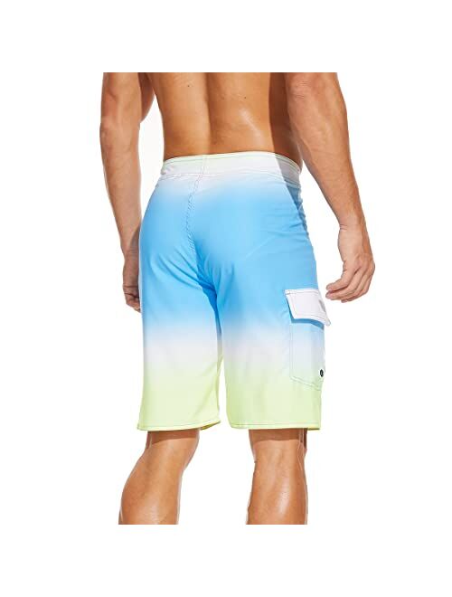 LETSHOLIDAY Mens Swim Trunks Quick Dry Swimwear Beach Shorts with Side Pockets