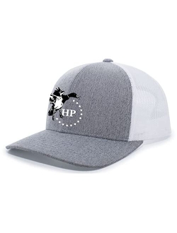 HP Black & White Duck and Stars Mesh Back Embroidered Trucker Hat Baseball Cap