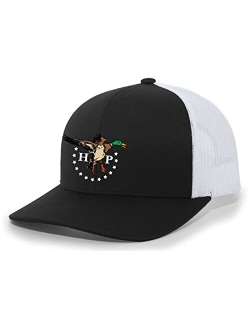 HP Colorful Duck Mallard Mesh Back Embroidered Trucker Hat Baseball Cap