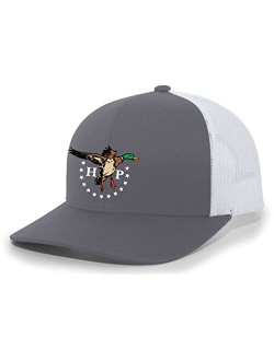 HP Colorful Duck Mallard Mesh Back Embroidered Trucker Hat Baseball Cap
