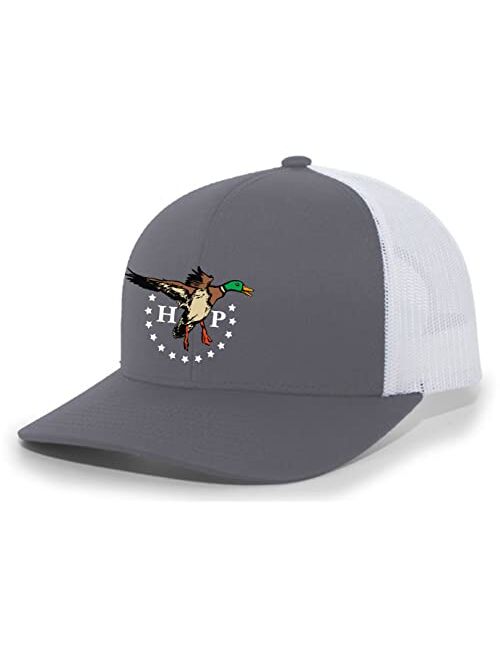 Heritage Pride HP Colorful Duck Mallard Mesh Back Embroidered Trucker Hat Baseball Cap