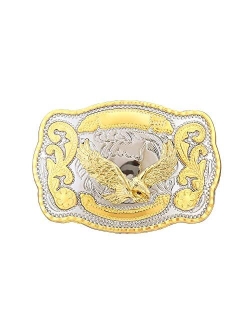 Tochispa Man's Western Belt Buckle Cowboy Rodeo Gold Belt Buckle for Men and Women