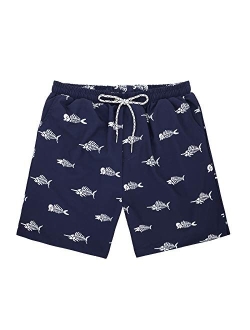 American Trends Men's Swim Trunks Beach Shorts Athletic Swimwear Bathing Suits Swimming Trunks Quick-Dry Swimming Suit