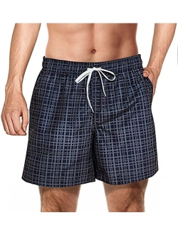 Freetrack Mens Swim Trunks Quick Dry Bathing Suits Board Shorts Mesh Lining Swimwear with Pockets