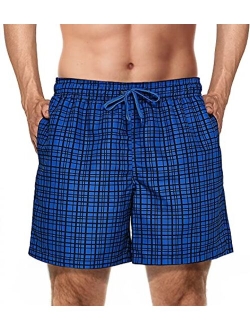 Freetrack Mens Swim Trunks Quick Dry Bathing Suits Board Shorts Mesh Lining Swimwear with Pockets