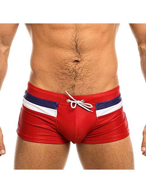 Taddlee Sexy Swimwear Men's Swimsuits Swim Boxer Briefs Square Cut Bathing Suits