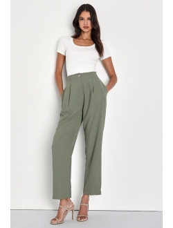 Sophisticated Company Ivory Straight Leg Trouser Pants