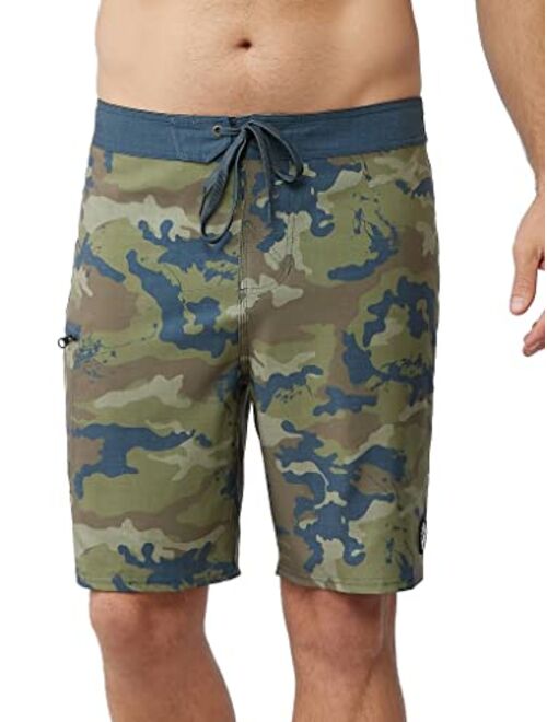 Maui Rippers Men's 18"-19" 4-Way Stretch Boardshorts Swim Trunks