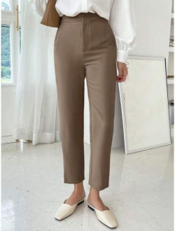 High Waist Straight Leg Pants