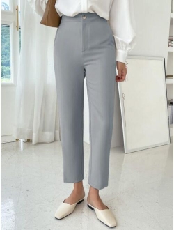 High Waist Straight Leg Pants