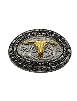 Xwest Cowboy Western Belt Buckles Longhorn Texas Bull Buckles