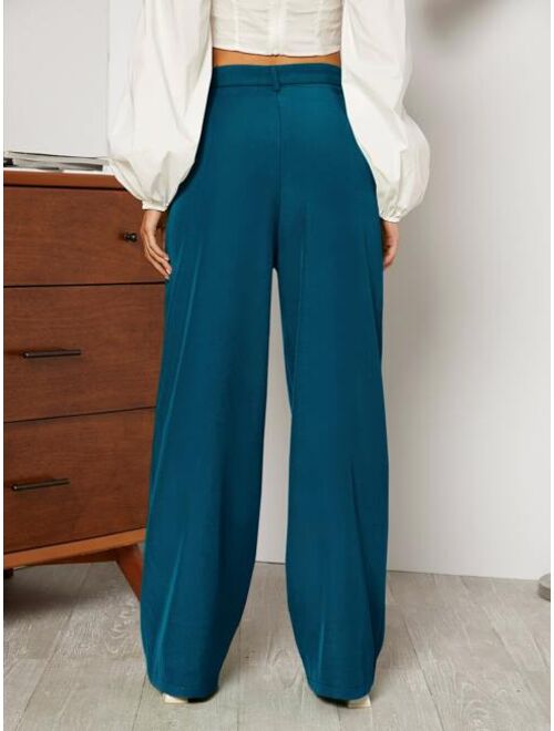 SHEIN High Waist Wide Leg Pants