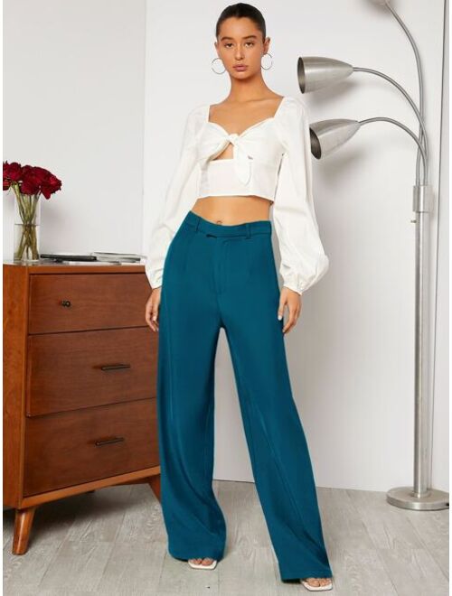 SHEIN High Waist Wide Leg Pants