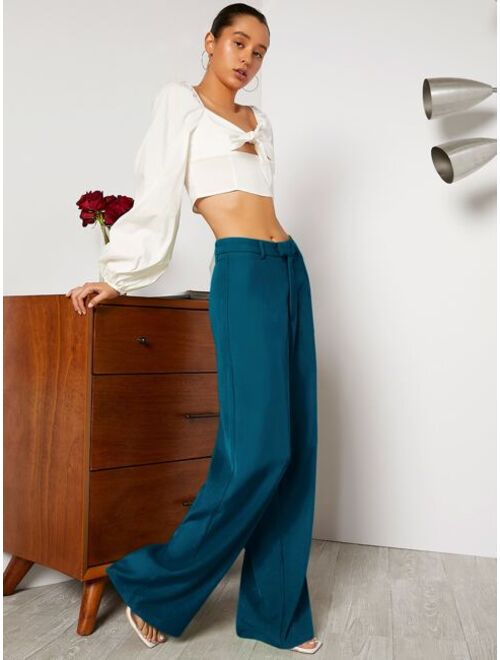 SHEIN High Waist Wide Leg Pants