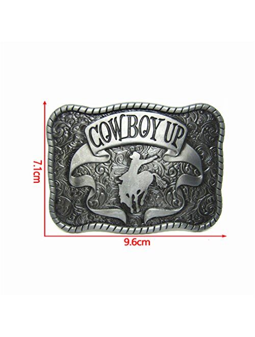 Masop Vogu MASOP Men's Belt Buckle Horse Head Western Cowboy Buckle Fits for 1.5 inch Belt