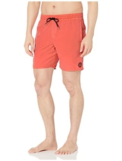 Men's Standard 17-inch Elastic Waist Surf Swim Trunks