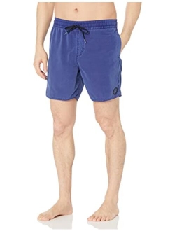 Men's Standard 17-inch Elastic Waist Surf Swim Trunks