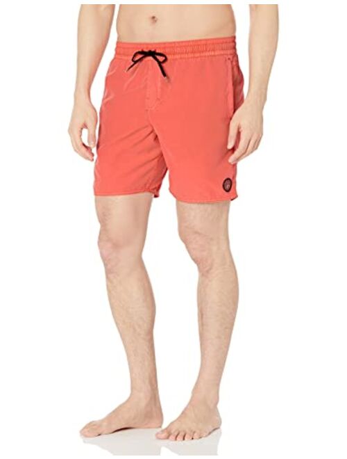 Volcom Men's Standard 17-inch Elastic Waist Surf Swim Trunks