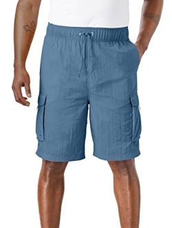 KingSize KS Island Men's Big & Tall 8" Cargo Swim Trunks