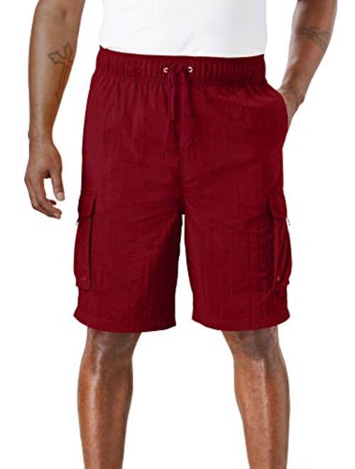 KingSize KS Island Men's Big & Tall 8" Cargo Swim Trunks