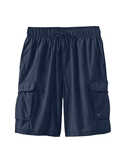 KingSize KS Island Men's Big & Tall 8" Cargo Swim Trunks