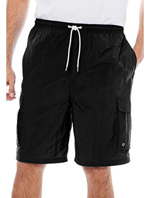 KingSize KS Island Men's Big & Tall 8" Cargo Swim Trunks