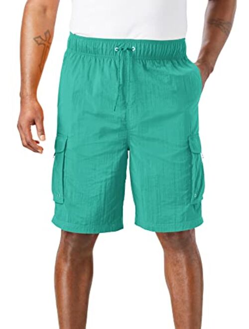 KingSize KS Island Men's Big & Tall 8" Cargo Swim Trunks