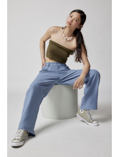 Urban Outfitters UO Helena Linen Trouser Pant