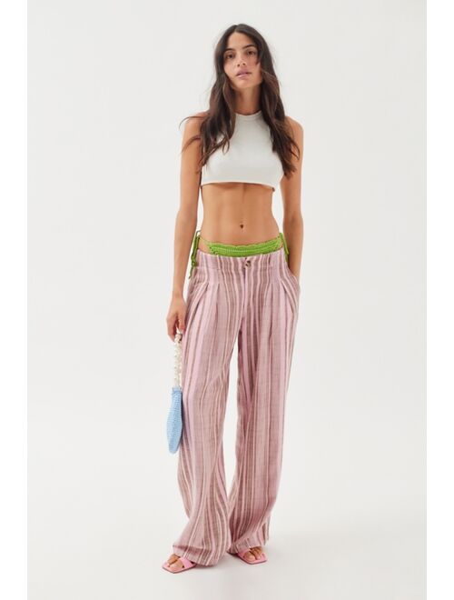 Urban Outfitters UO Martina Linen Trouser Pant