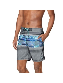 Men's Swim Trunk Knee Length Boardshort Bondi Printed