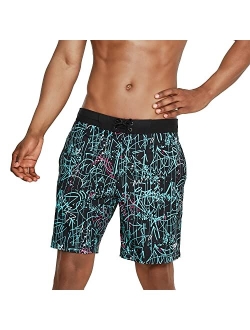 Men's Swim Trunk Knee Length Boardshort Bondi Printed