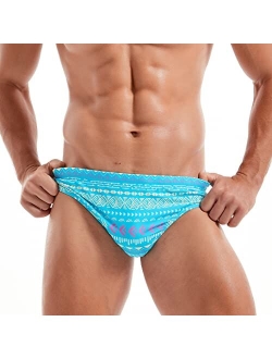 AIMPACT Mens Stripe Swim Briefs Bikini Retro Sexy Swimsuit Bathing Suit