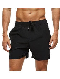 yuyangdpb Men's Swim Trunks 5" Short Quick Dry Swim Beach Shorts Swimwear