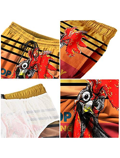 EZYES Stop Staring at My Cock Mens Quick Dry Surfing Swim Trunks Summer Beach Shorts Holiday Cool Board Short with Pockets