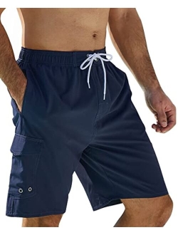 SILKWORLD Men's Swim Trunks Quick Dry Swimsuit Shorts with Pockets