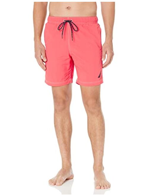 Nautica Men's Standard 8" Solid Quick-Dry Swim Short