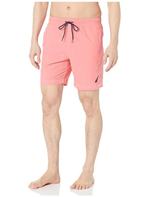 Nautica Men's Standard 8" Solid Quick-Dry Swim Short