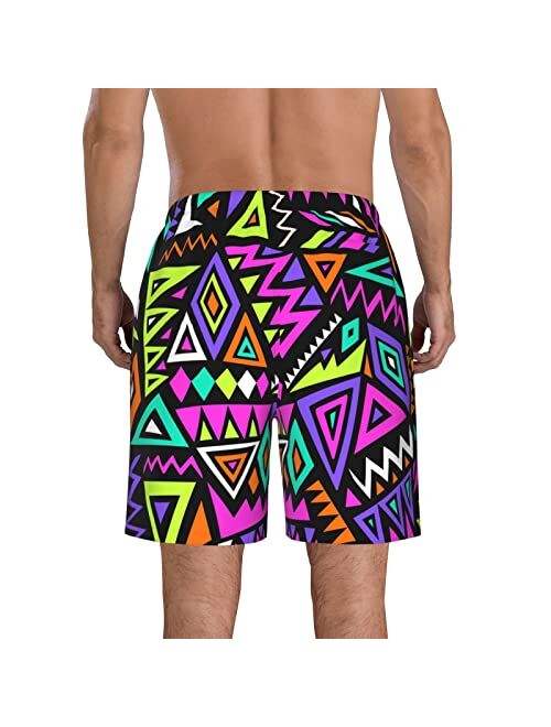 SARA NELL Mens Mermaid and Skull Swim Trunks Board Shorts Beach Swimwear Bathing Suit with Mesh Lined and Pockets